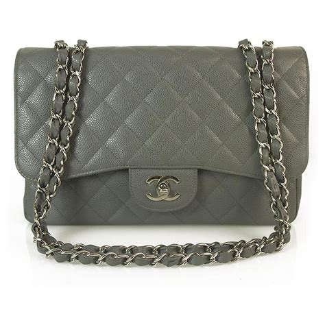 chanel grey tote bag|chanel classic grey flap bag.